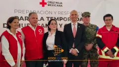 Unen fuerzas autoridades y Cruz Roja contra fenómenos naturales
