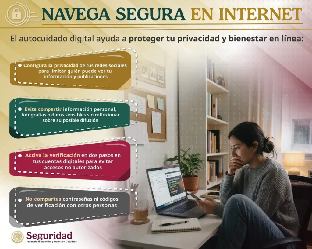 Denuncia agresiones digitales mediante los protocolos de la Policía Cibernética.