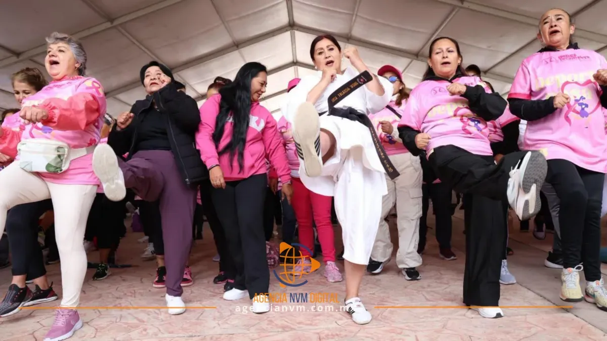 Encabeza alcaldesa de Tecámac jornada deportiva por salud femenina 