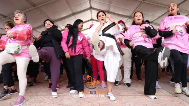 Encabeza alcaldesa de Tecámac jornada deportiva por salud femenina