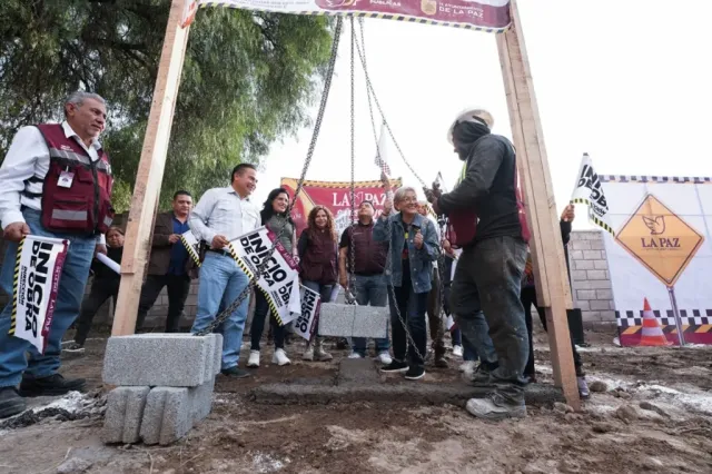 Destina gobierno de La Paz remanente para obras y equipo urbano