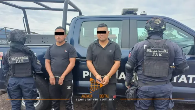 Capturan a dos hombres vinculados a robo a cuentahabiente  