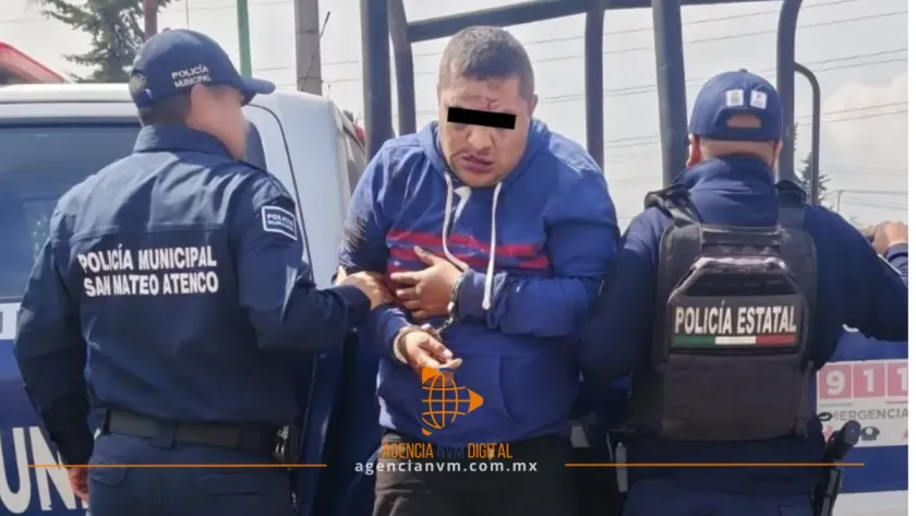 Capturan a presunto asaltante de joyerías en San Mateo Atenco