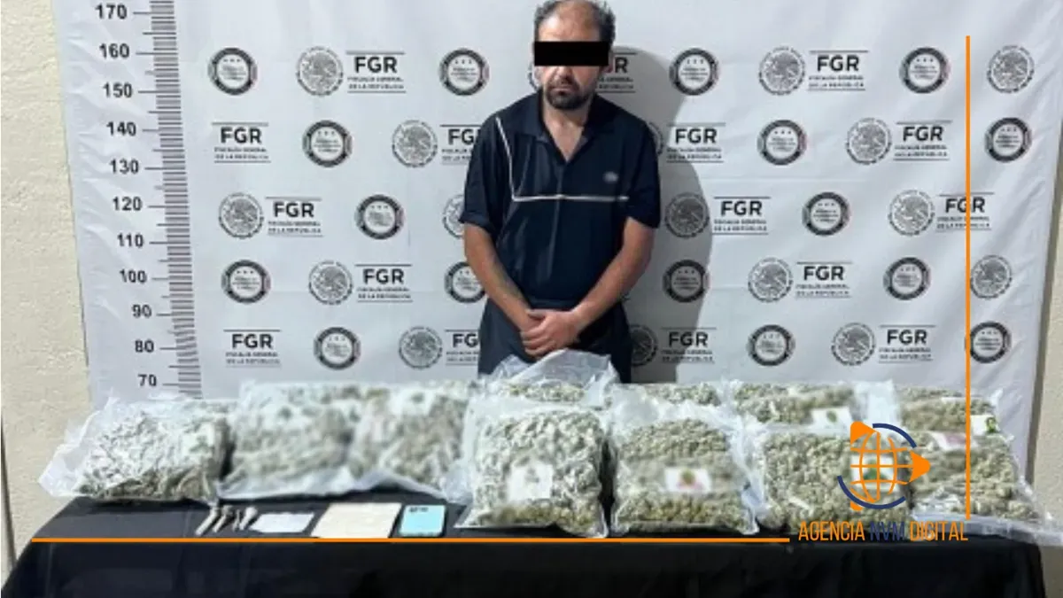 Detienen a conductor con cargamento de droga en Saltillo