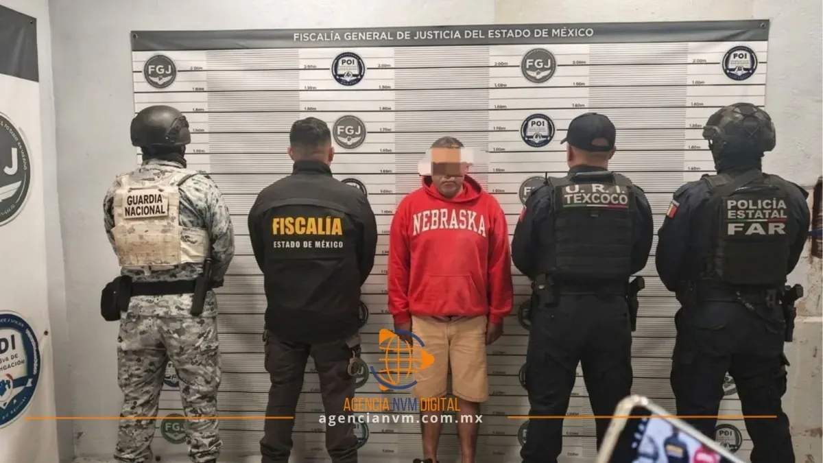 Detienen en Texcoco a objetivo prioritario por homicidio