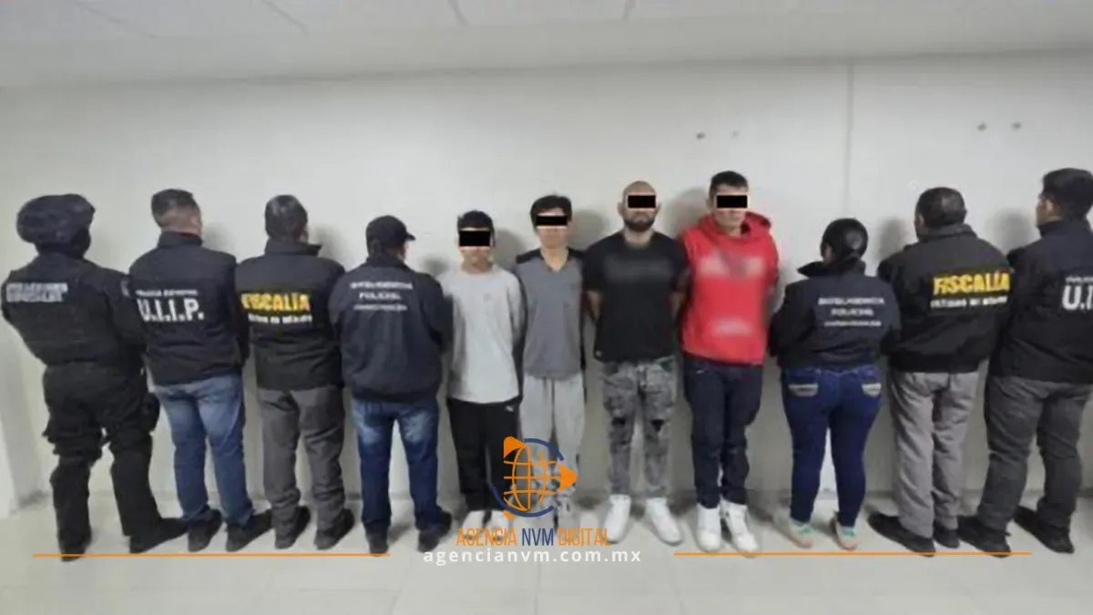 Caen cuatro presuntos integrantes de grupo criminal en Chimalhuacán 
