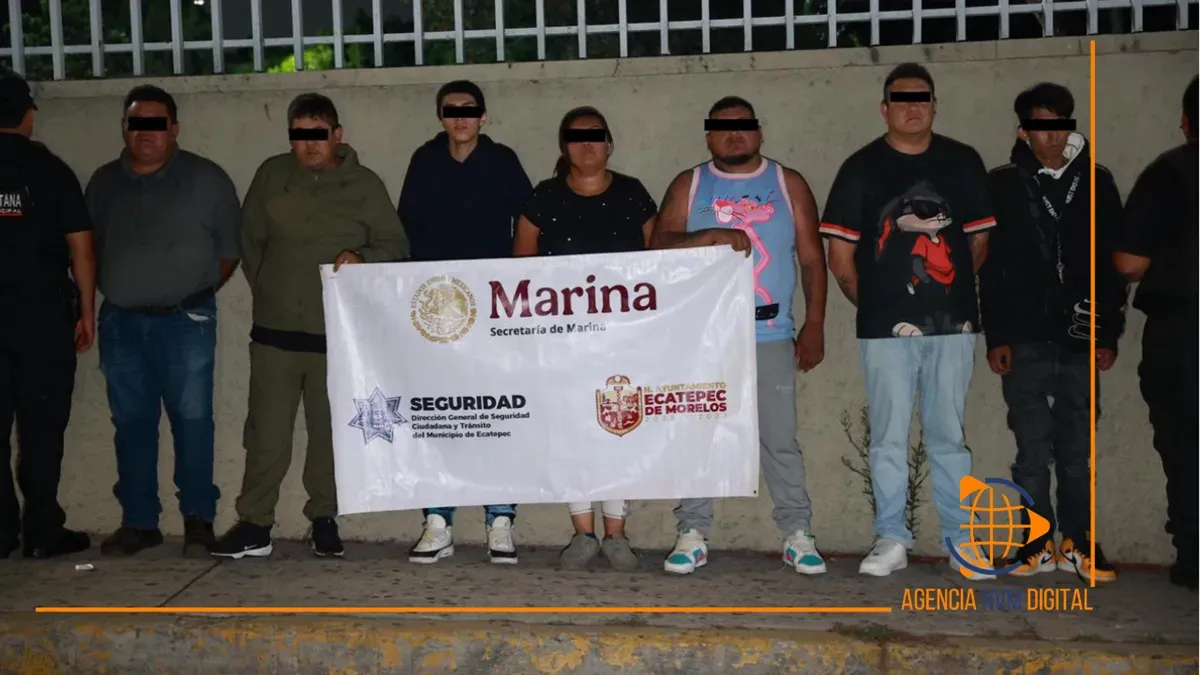 Detienen a siete presuntos extorsionadores