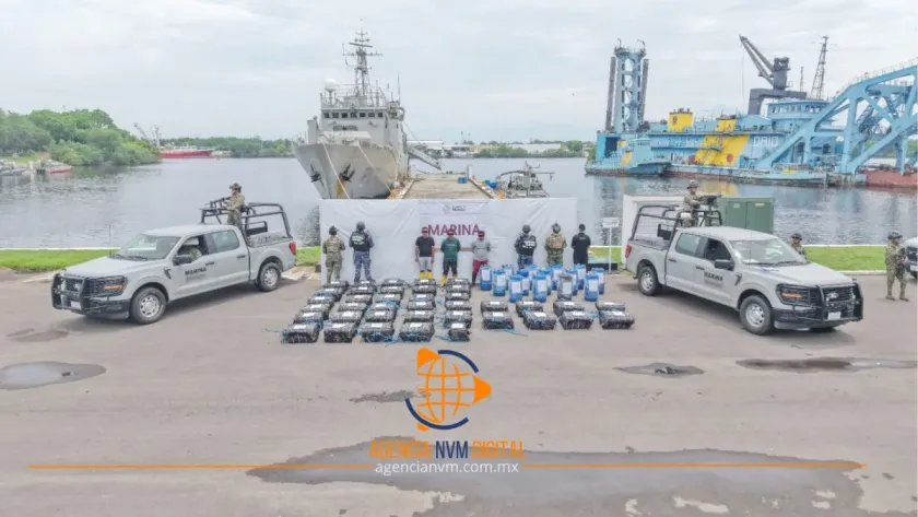 Incauta Semar cargamento de droga con valor de 248 millones