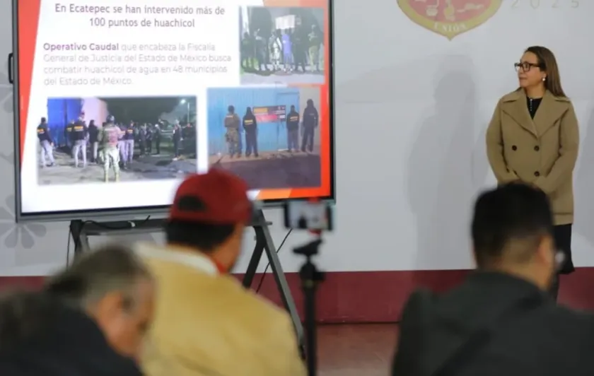 Devuelven agua robada a 300 mil habitantes de Ecatepec tras operativo.