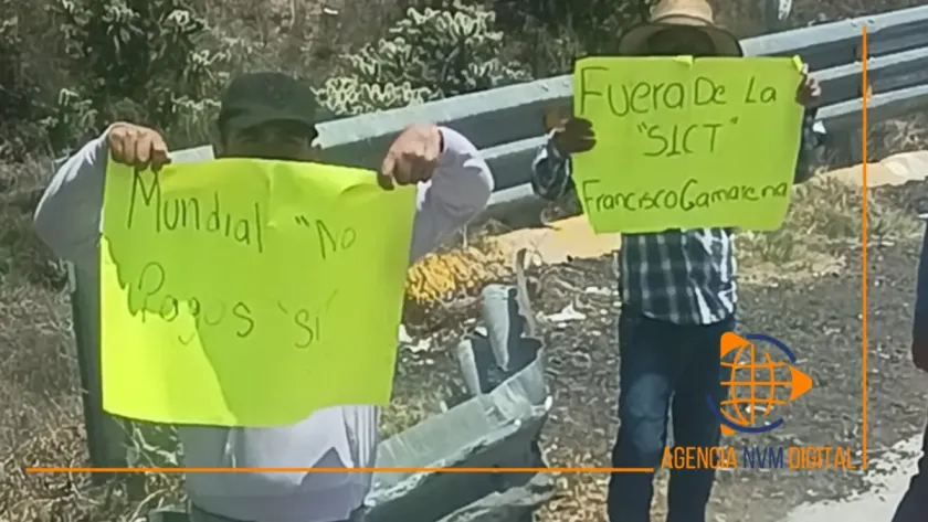 Exigen cuotas ilegales a automovilistas en bloqueo del Arco Norte