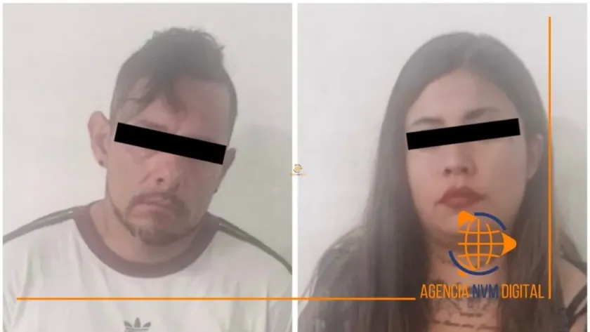 Detienen a pareja armada vinculada con robos a comercios