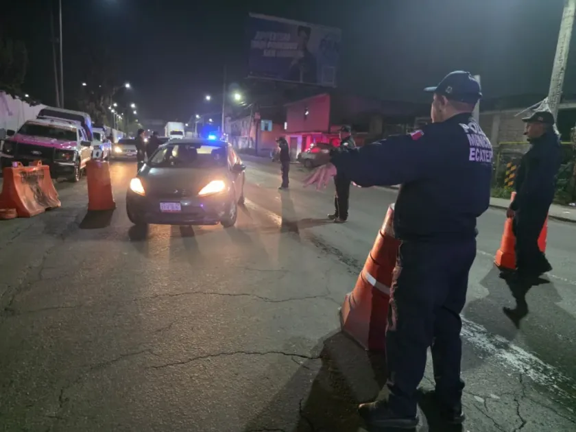 Ecatepec refuerza el programa "Conduce sin Alcohol" ante festejos de Año Nuevo