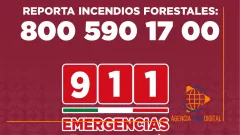 Mantiene Edoméx vigilancia permanente contra incendios mediante Teléfono Rojo