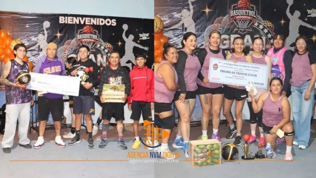 Consagran a Raptors y Hornets en vibrante final de básquetbol en San Miguel Atepoxco