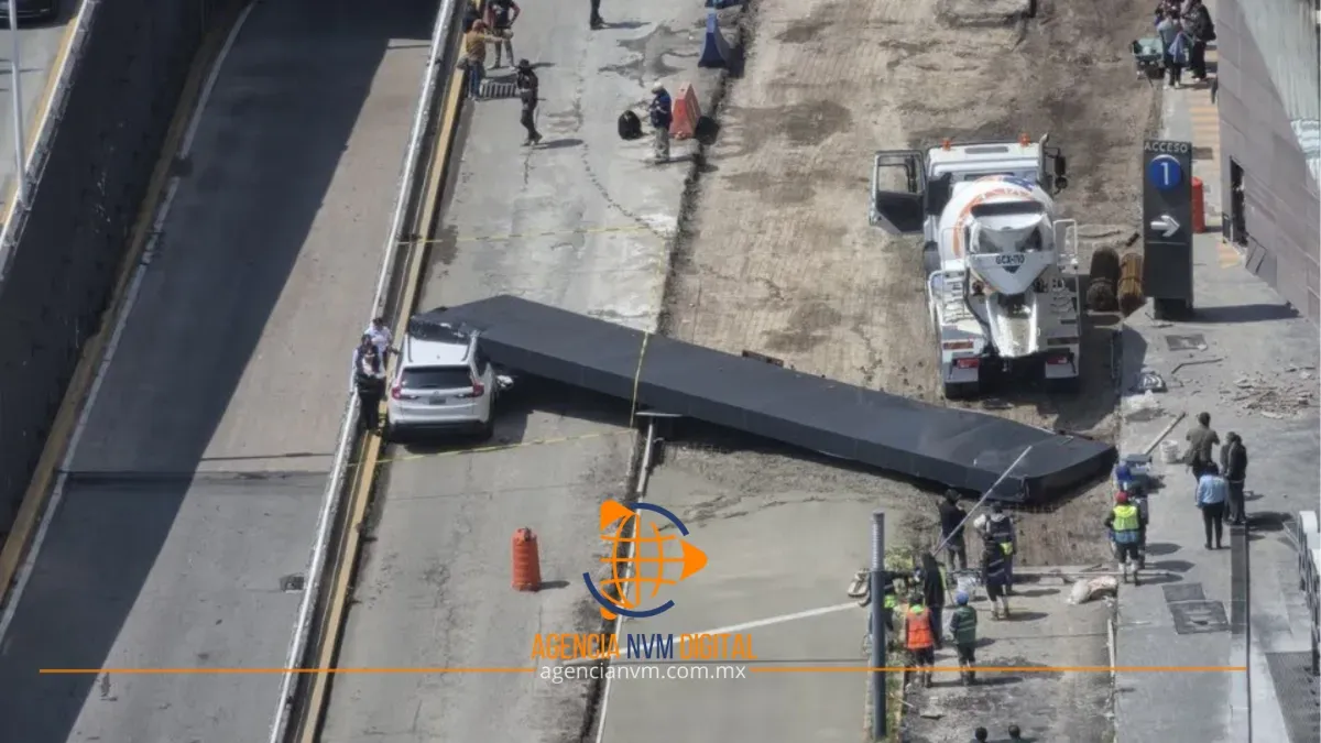 Cae estructura en Paseo Interlomas y deja un muerto  