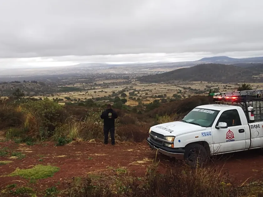 Extinguen incendio forestal en límites de Otumba y Tlaxcala
