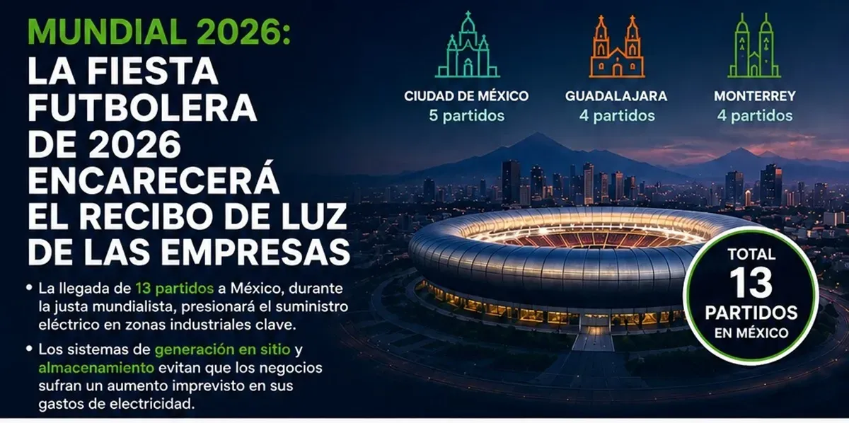 Impactará consumo eléctrico del Mundial finanzas de empresas mexicanas