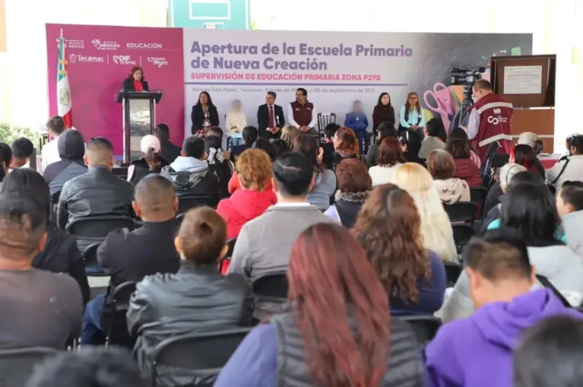 Inaugura Rosi Wong nueva primaria en Tecámac