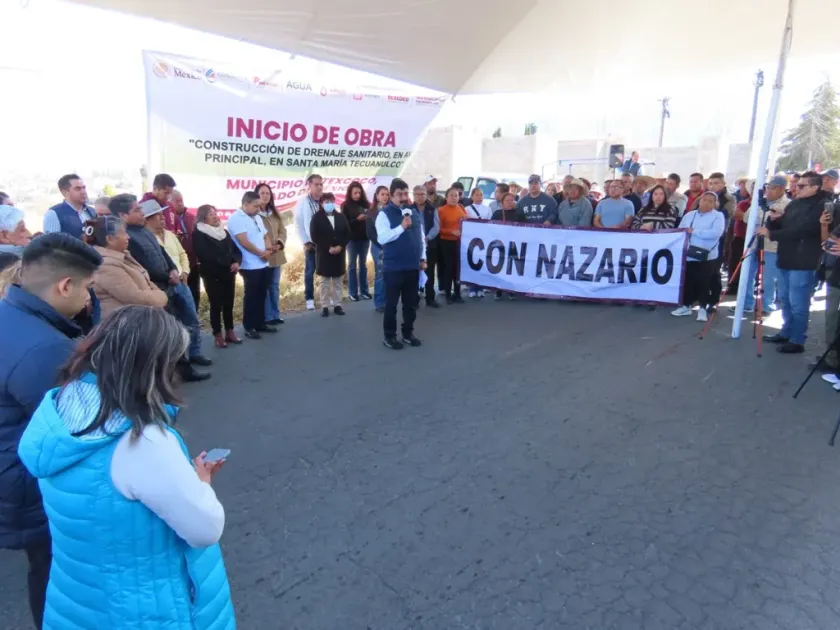 Inician obra de drenaje sanitario en Santa María Tecuanulco