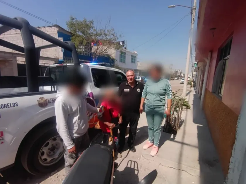 Localizan a mujer de 98 años extraviada en calles de Ecatepec.