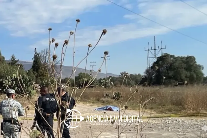 Localizan cuerpo con huellas de violencia en San Juan Teotihuacán.