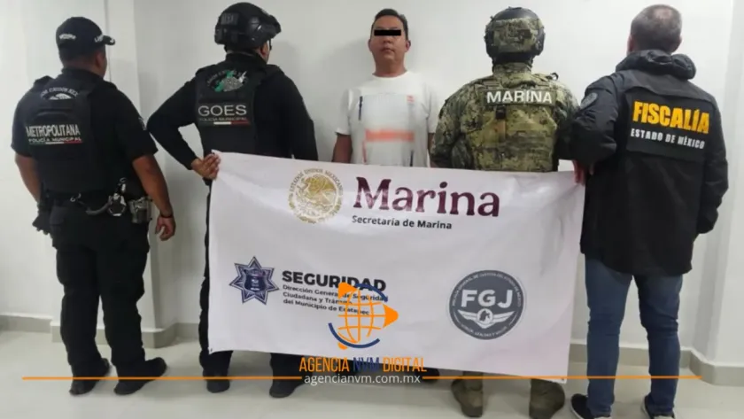 Capturan a Misael "N", presunto líder extorsionador en Ecatepec