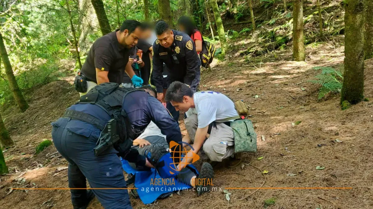 Auxilian policías a senderista lesionada en La Magdalena Contreras  