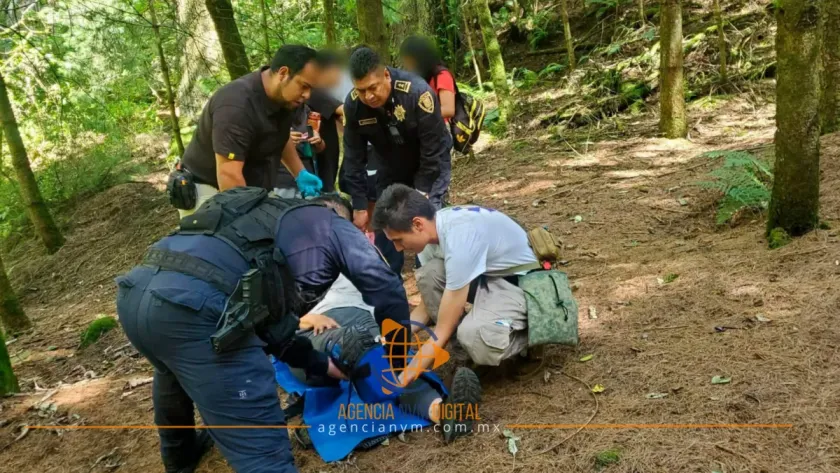 Auxilian policías a senderista lesionada en La Magdalena Contreras