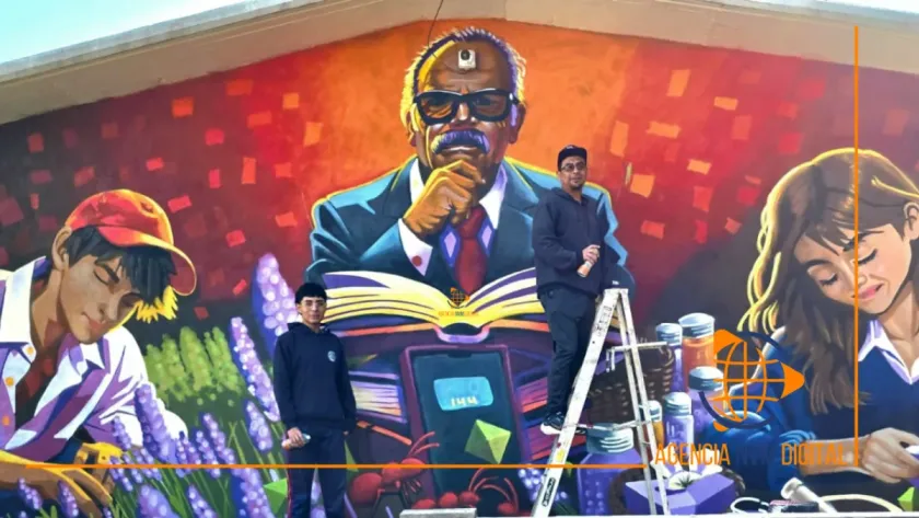 Inauguran mural de identidad y unidad en la EPO 144