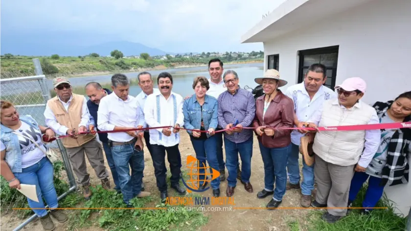 Inauguran sistema de almacenamiento hídrico en Santa María Nativitas