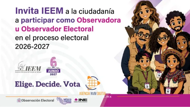 Participa como observador electoral y vigila el voto mexiquense  