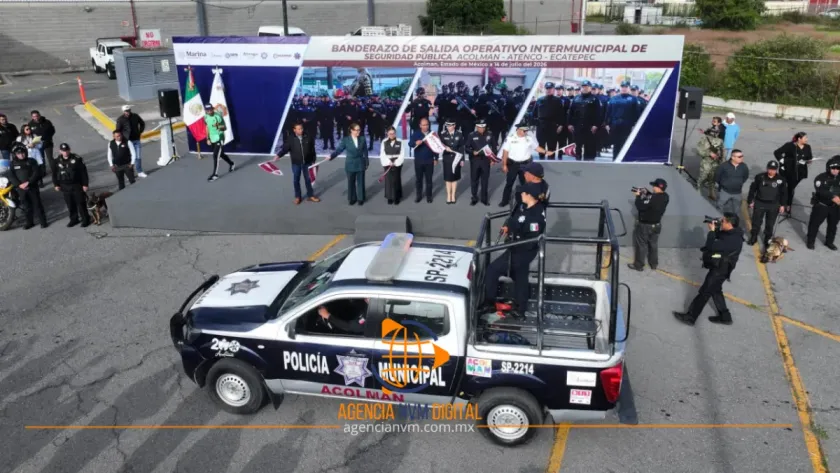 Lanzan operativo intermunicipal de seguridad en Acolman, Ecatepec y Atenco