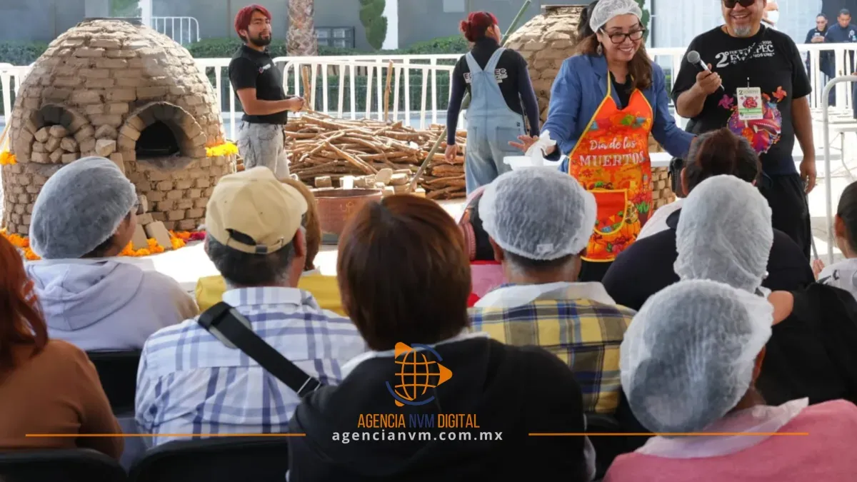 Celebran tradición de pan de muerto durante festival en Ecatepec