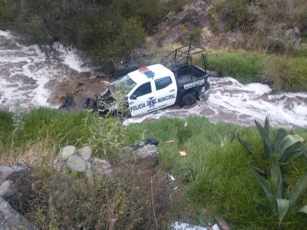 Patrulla de Nopaltepec Cae al Río junto al Acueducto Tembleque