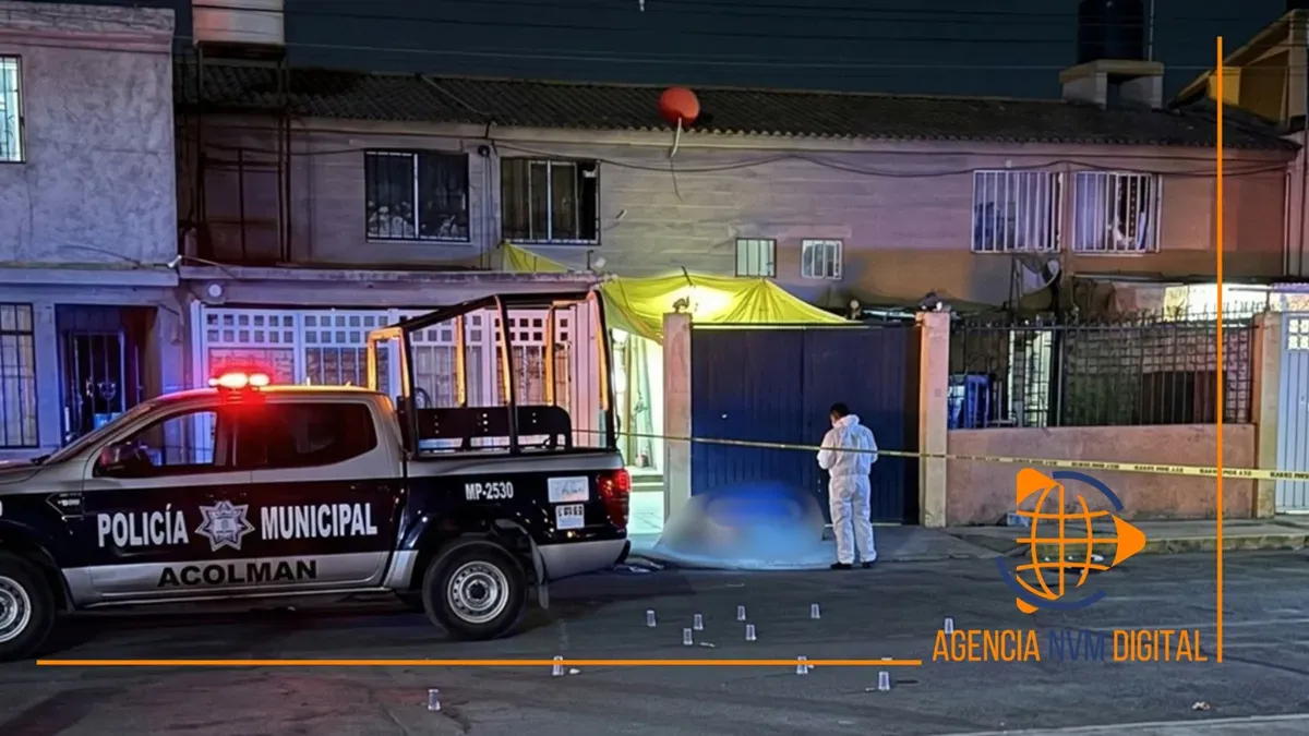 Atacan a dos hombres en Acolman; uno muere en el sitio