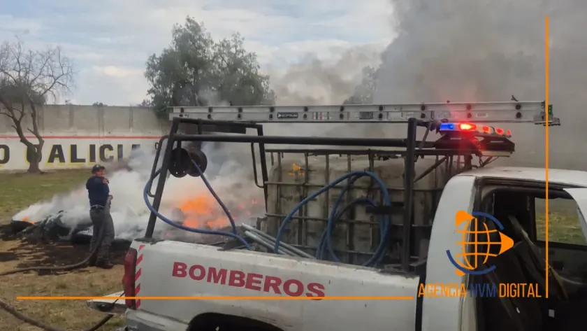 Sofocan fuego intencional en terreno destinado a la Feria del Burro