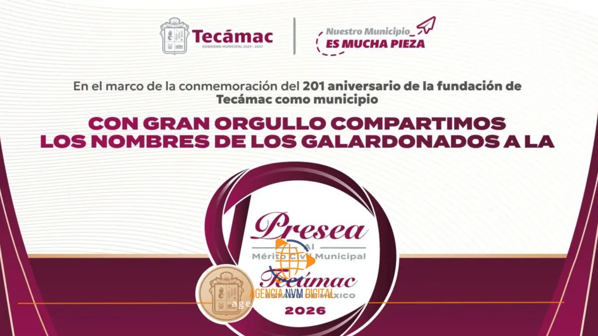 Anuncian galardonados de las Preseas al Mérito Municipal 2026  