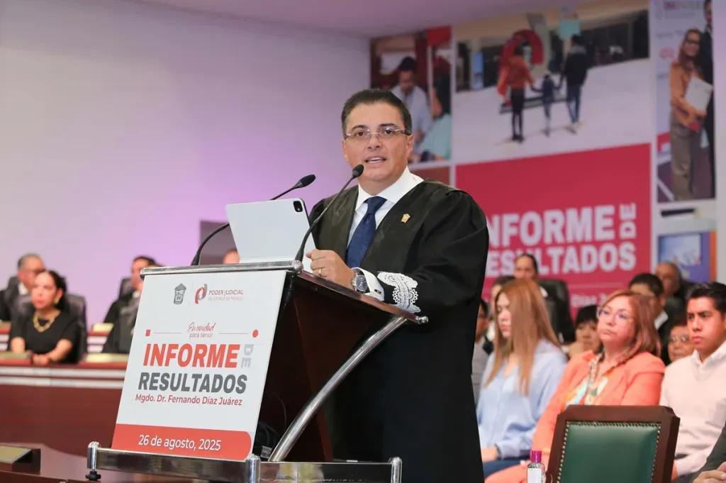Presenta Díaz Juárez avances de la Reforma Judicial en Edomex