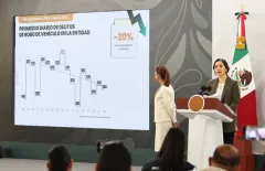 Presentan informe de incidencia delictiva con tendencia a la baja en Sinaloa