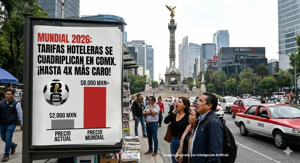 Prevén saturación hotelera en CDMX por Copa Mundial