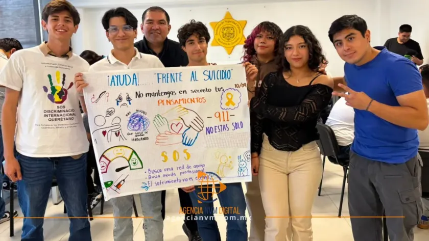 Capacitan a jóvenes universitarios en prevención del suicidio en Querétaro 