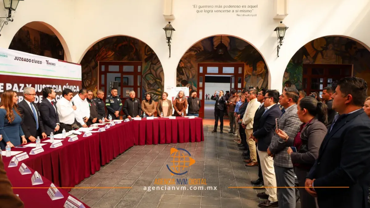 Promueven cultura de paz y justicia cívica en Texcoco 