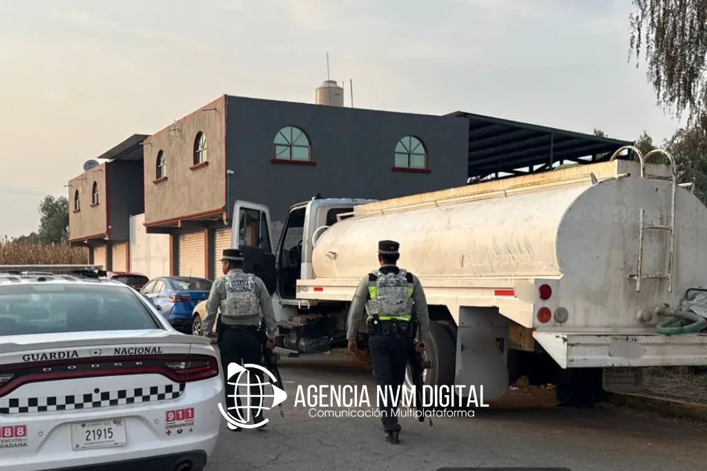 Recupera Guardia Nacional pipa robada mediante fraude en Otumba