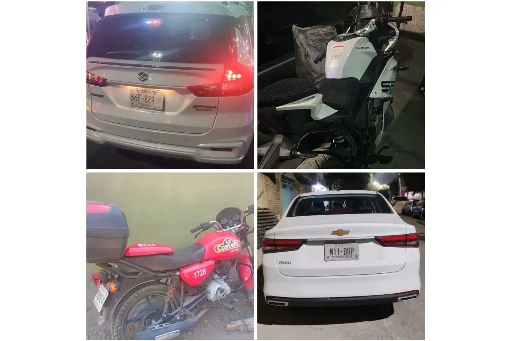 Recuperan policías de Ecatepec cuatro vehículos robados