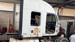 Recupera FGJEM tractocamión robado mediante cateo en Hueypoxtla