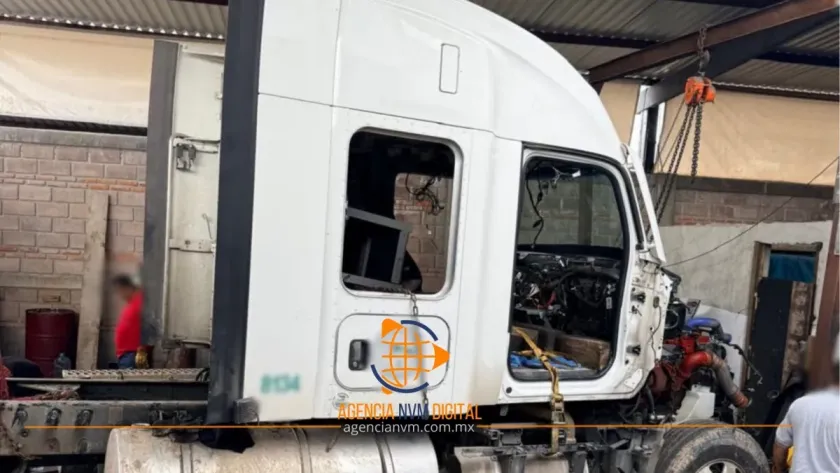 Recupera FGJEM tractocamión robado mediante cateo en Hueypoxtla