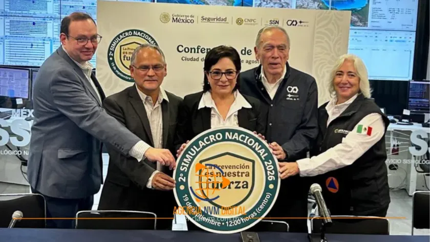Anuncian el Segundo Simulacro Nacional 2026 para septiembre