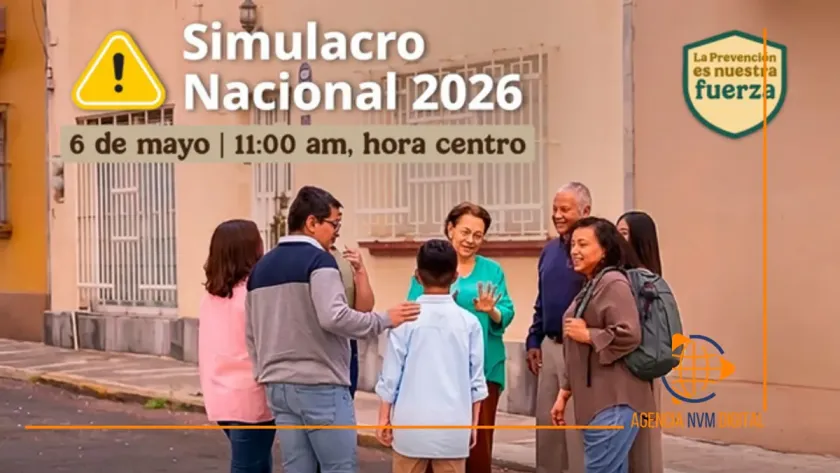 Fortalece la cultura de prevención en el simulacro nacional 2026