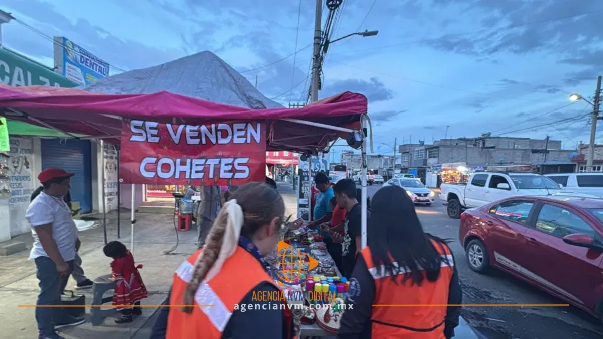 Refuerzan operativos contra pirotecnia ilegal en Tecámac  