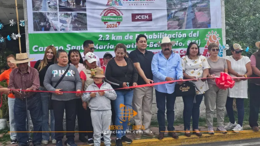 Ayuntamiento de Teotihuacán Entrega dos obras clave en Santa María Coatlán   